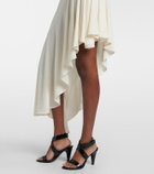 Alaïa Asymmetric jersey midi dress