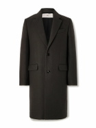 AMI PARIS - Boiled Wool-Gabardine Coat - Black