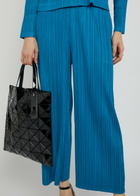 Pleats Please Issey Miyake Pleated Wide-leg Trousers Blue