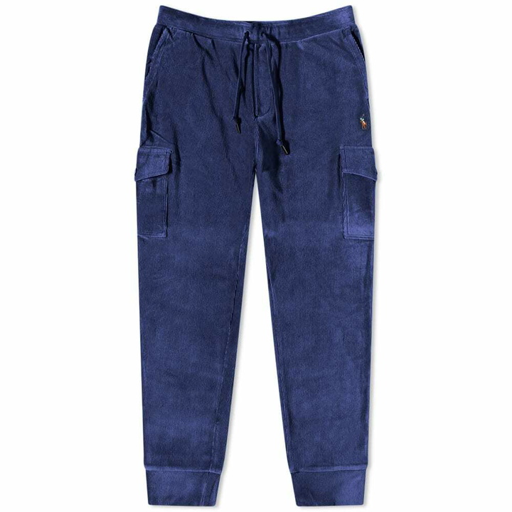 Photo: Polo Ralph Lauren Men's Cord Cargo Pant in Newport Navy