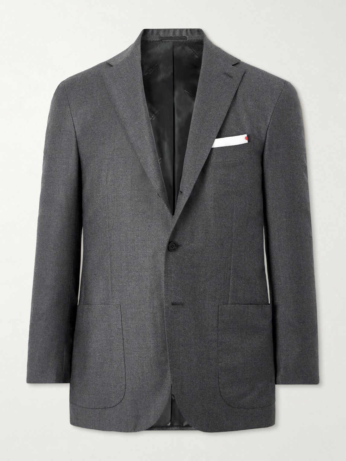 Kiton - Brushed Wool Suit Jacket - Gray