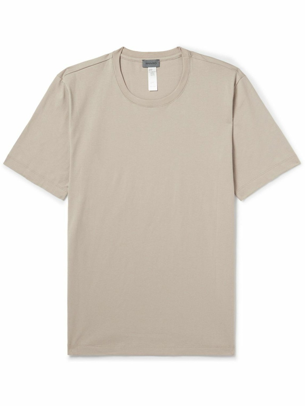 Photo: Hanro - Living Cotton-Jersey T-Shirt - Neutrals