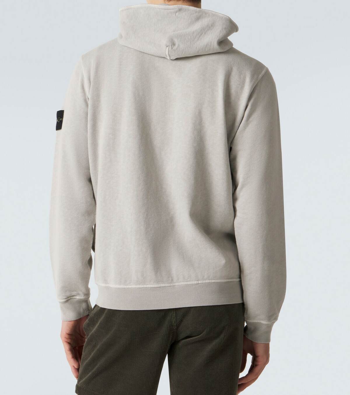 Stone Island Cotton jersey zip-up hoodie