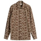 Foret Men's Dawn Embroidered Shirt in Earth/Cloud