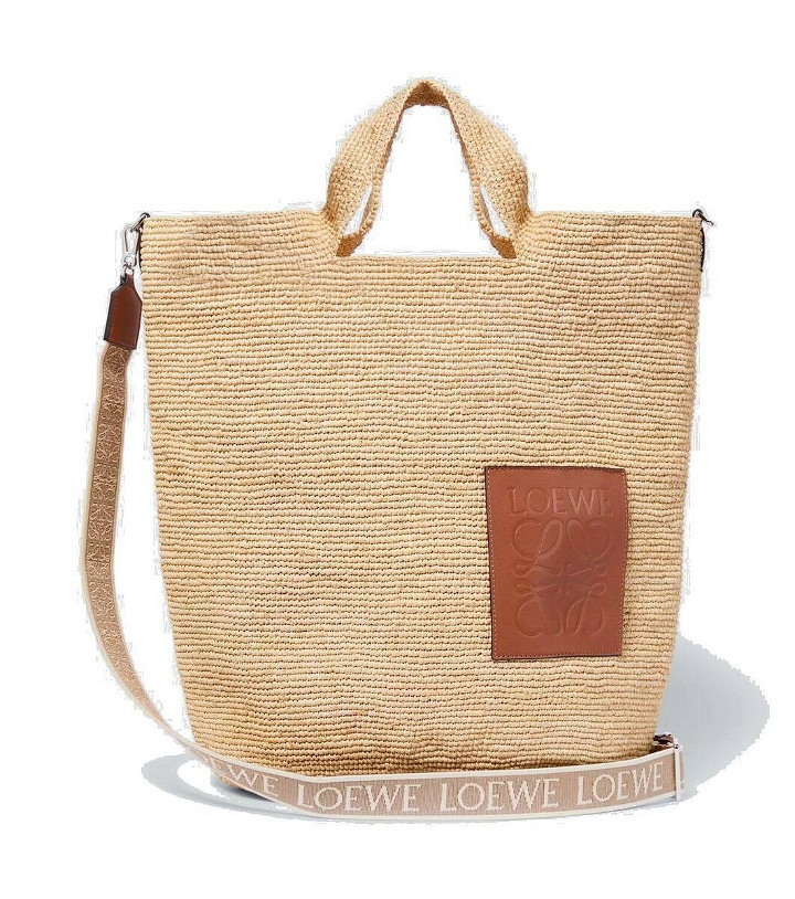 Photo: Loewe Paula's Ibiza Slit Large Anagram raffia tote bag