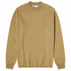 MHL by Margaret Howell Men's Crew Knit Sweat in Asparagus