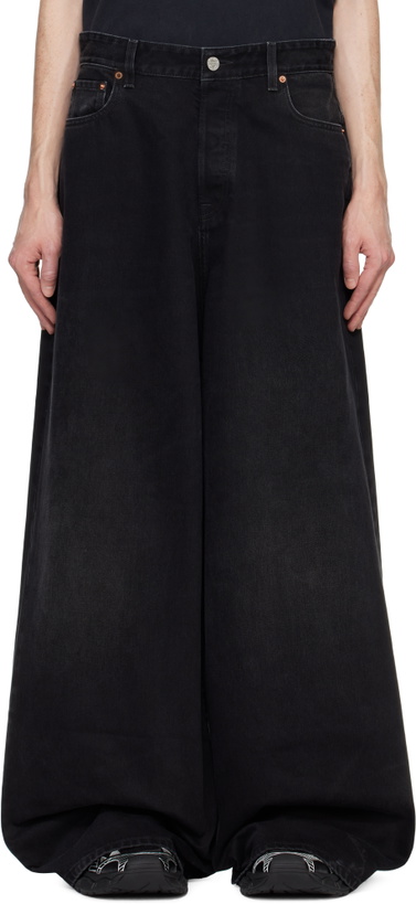 Photo: VETEMENTS Black Oversized Baggy Jeans