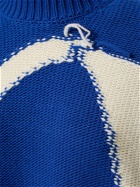 OFF-WHITE Ow Maxi Logo Wool Turtleneck Sweater