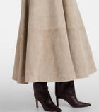 Altuzarra Varda suede maxi skirt