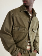 MANAAKI - Pita Garment-Dyed Organic Denim Jacket - Green