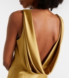 Nina Ricci Open-back satin gown