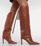 Jimmy Choo Alizze 85 leather knee-high boots