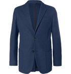 Ermenegildo Zegna - Blue Unstructured Textured-Cotton Blazer - Blue