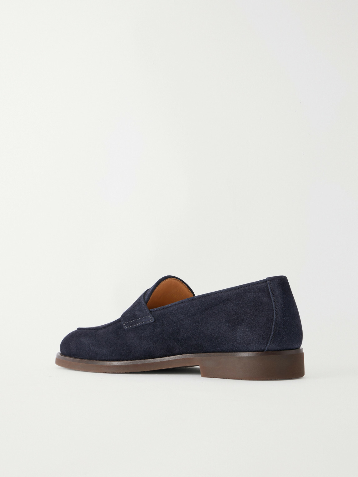 Brunello Cucinelli - Flex Suede Penny Loafers - Blue