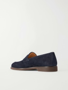 Brunello Cucinelli - Flex Suede Penny Loafers - Blue