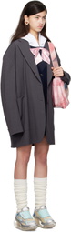 I'm Sorry by Petra Collins SSENSE Exclusive Gray JennyFax Edition Oversized Blazer