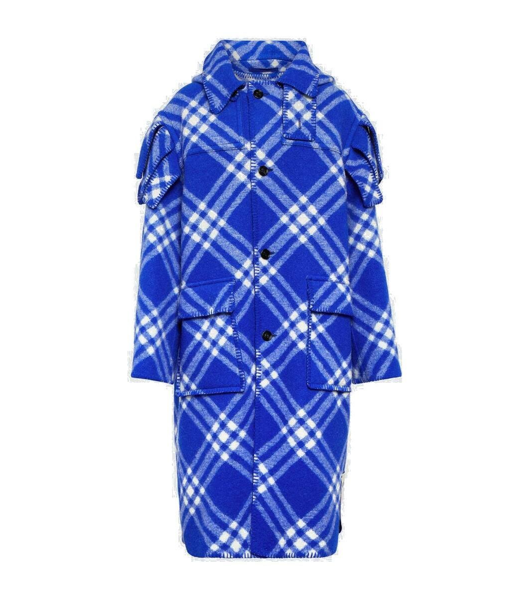 Photo: Burberry Checked wool coat