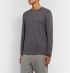 Zimmerli - Mélange Stretch Cotton and Cashmere-Blend T-Shirt - Gray