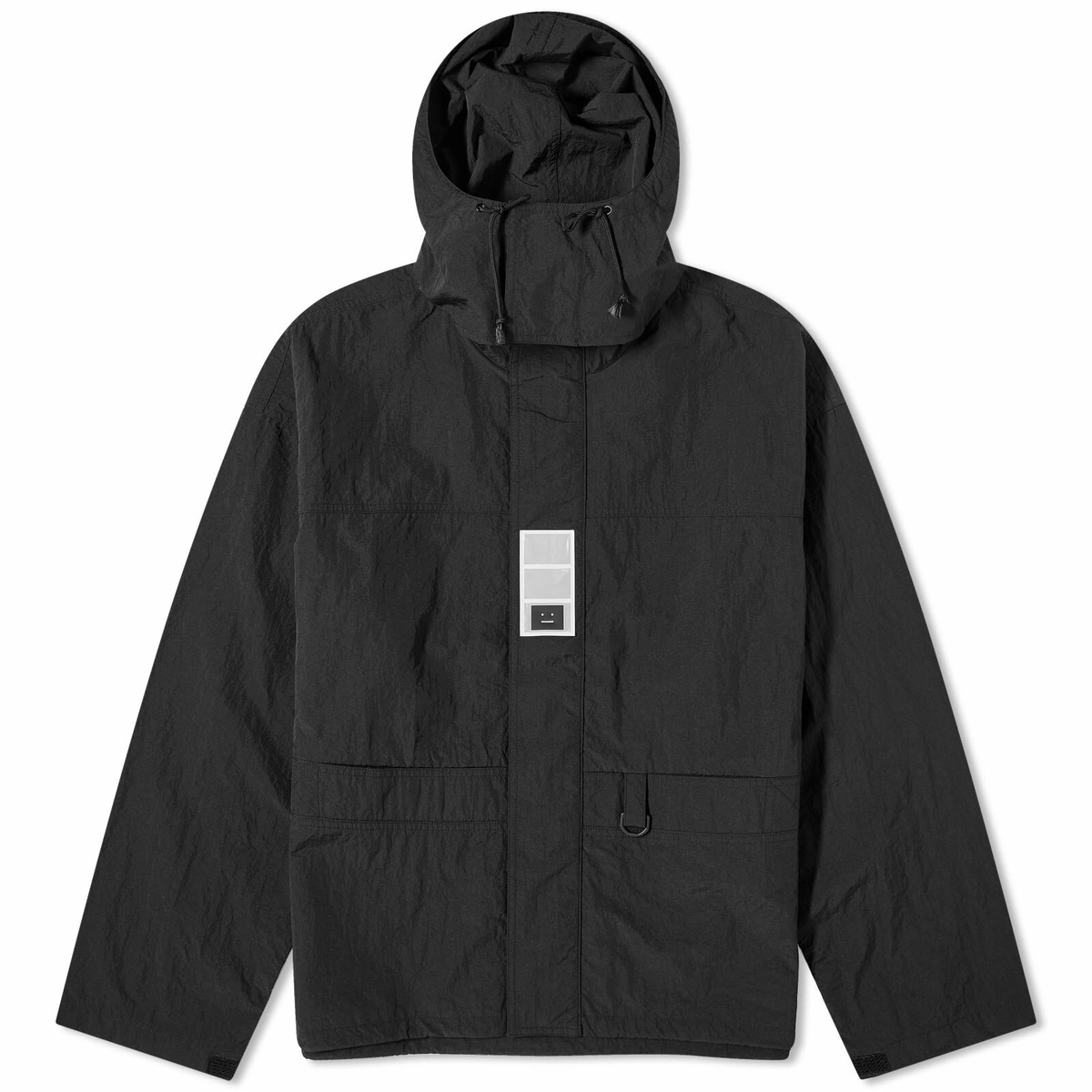 Acne Studios Men's Olen Textured Nylon Face Jacket in Black Acne Studios