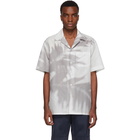 Brioni Grey Palm Tree Shirt