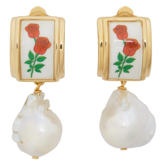 Photo: Safsafu Gold Rosa Earrings