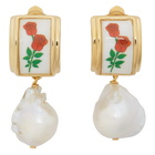 Safsafu Gold Rosa Earrings