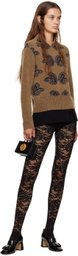 Puppets and Puppets Brown & Navy Jacquard Sweater