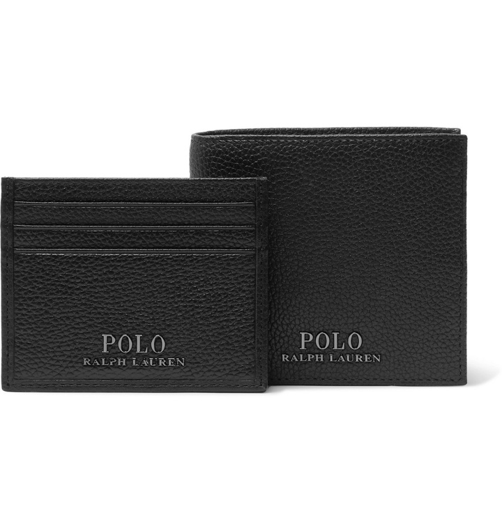 Photo: Polo Ralph Lauren - Full-Grain Leather Billfold Wallet And Cardholder Gift Set - Black