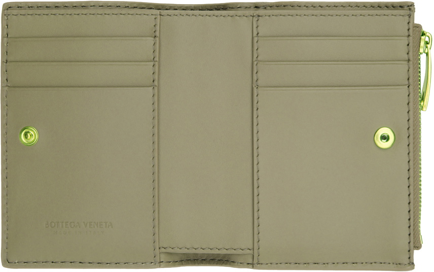 Bottega Veneta Green Cassette Small Bi-Fold Wallet