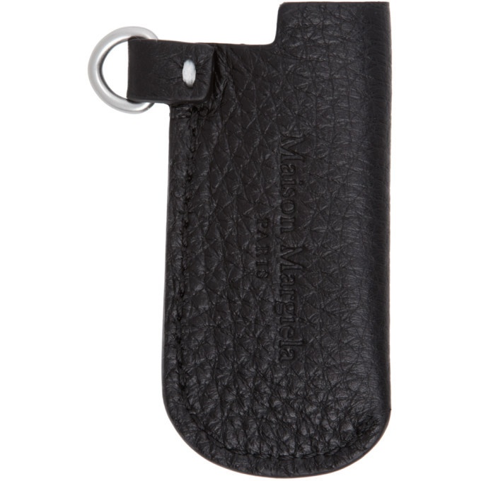 Photo: Maison Margiela Black Leather Lighter Case Keychain