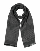 Manila Grace Womens Scarf in Grey