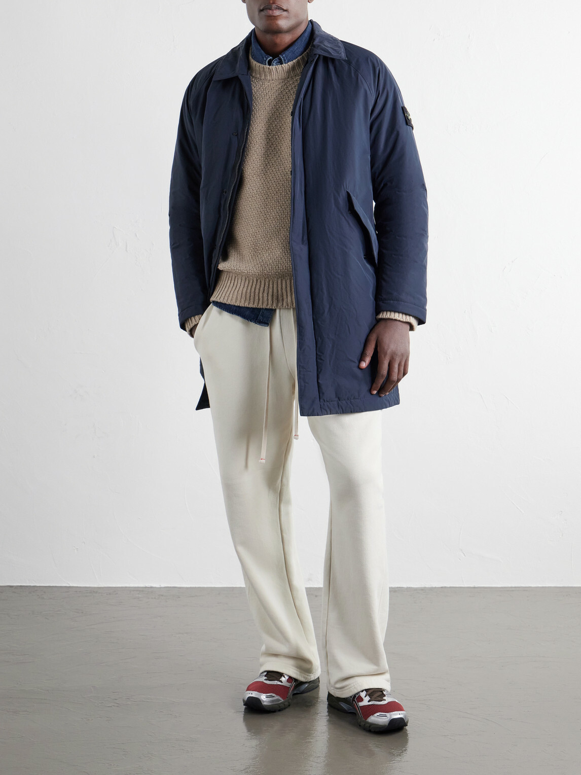 Stone Island - Micro Reps Shell Coat - Blue