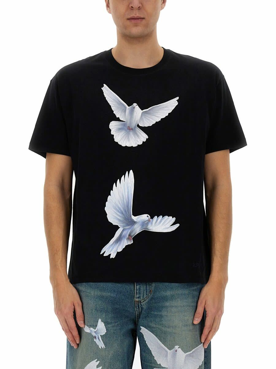 Tシャツ・カットソー PARADIS3 3.PARADIS X EDGAR PLANS T-SHIRT (SS2487_WHITE) 3.Paradis Men's x Edgar Plans Chalkboard T-Shirt in White 3