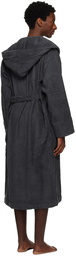 Tekla Gray Hooded Bathrobe