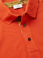 Etro - Logo-Embroidered Cotton-Piqué Polo Shirt - Orange