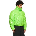 Chen Peng Green Down Puffer Jacket