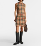Burberry Burberry Check bouclé minidress