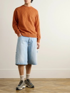 Beams Plus - Cotton-Blend Sweater - Orange