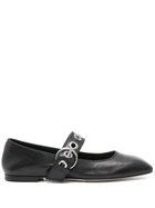 Aeyde Uma Eyelet Nappa Leather Black in Black
