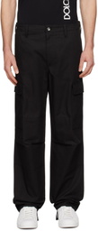 Dolce & Gabbana Black Drawstring Cargo Pants