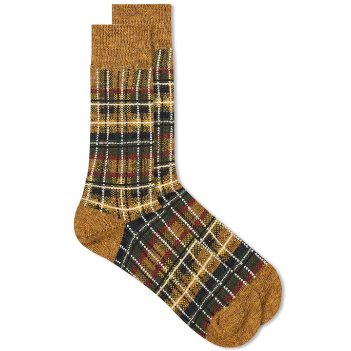 Photo: Anonymous Ism Wool Check Crew Sock