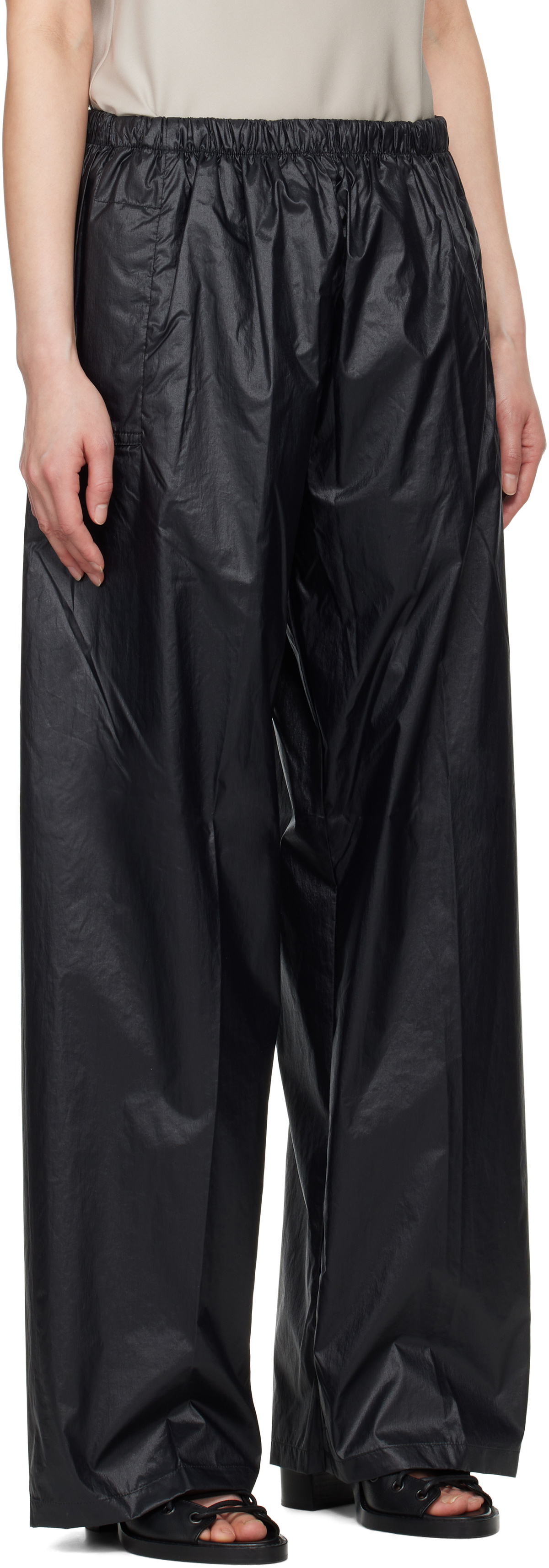 Gabriela Coll Garments Black No.287 Technical Flap Pocket Trousers