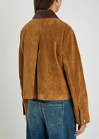 Veronica Beard Walters Panelled Suede Jacket Tan