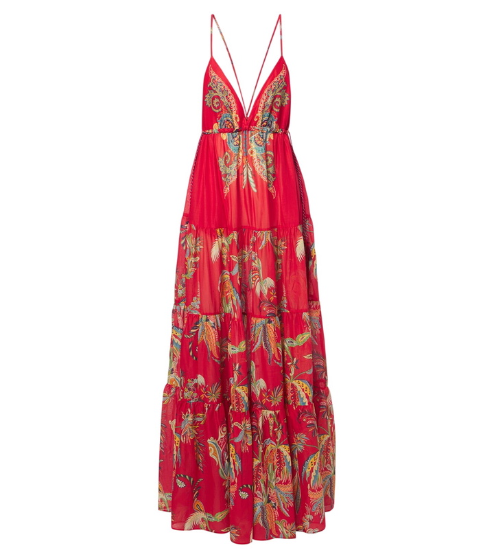 Photo: Etro Printed tiered cotton maxi dress