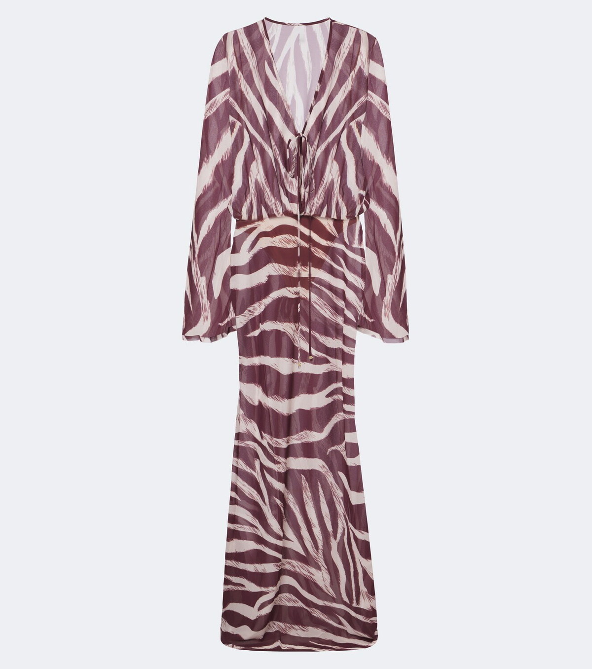Bananhot Nema zebra-print maxi dress