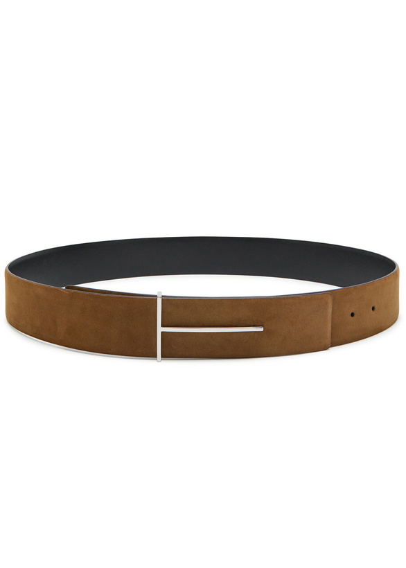 Photo: Tom Ford Reversible Nubuck Belt Brown