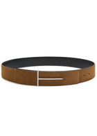 Tom Ford Reversible Nubuck Belt Brown