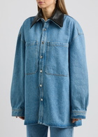 Nanushka Beaux Denim Overshirt Blue