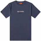 Missoni Men's Knit Logo T-Shirt in Navy