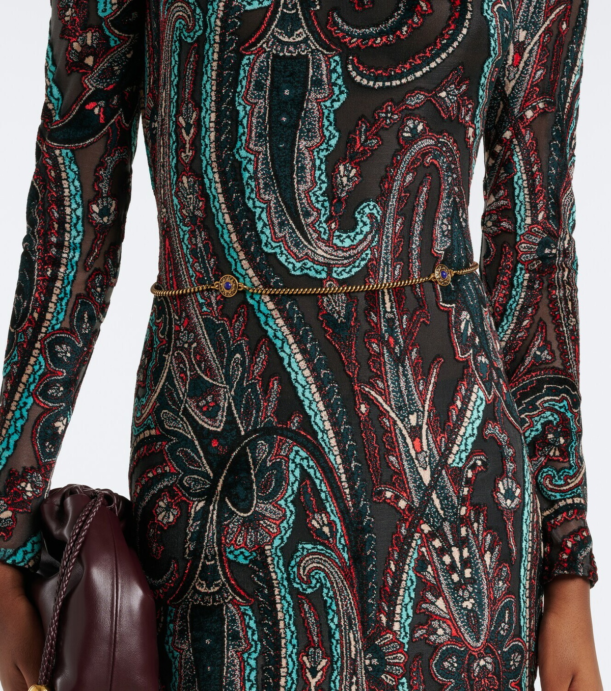 Etro Embellished chain belt